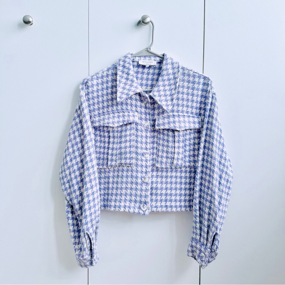 Opullence Paris Zelda Houndstooth Lilac Jacket